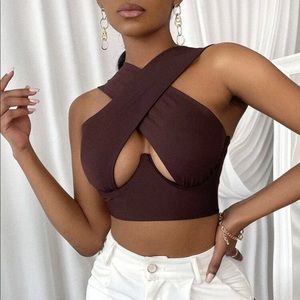 Shein Cross Wrap Top